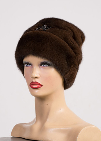 Женская норковая шапка из цельного меха Меховой Стиль рукавичка (276839956)