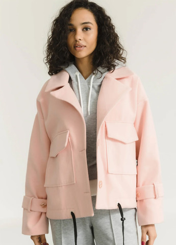 Розовое демисезонное Укороченное пальто Seventeen