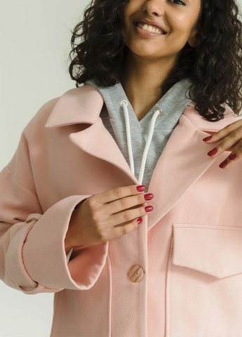 Розовое демисезонное Укороченное пальто Seventeen