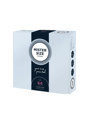 Презервативы Mister Size - pure feel - 64 (36 condoms), толщина 0,05 мм No Brand (276905770)