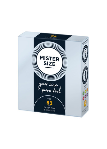 Презервативи Mister Size - pure feel - 53 (3 condoms), товщина 0,05 мм No Brand (276905772)