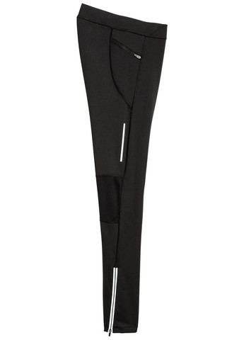Черные демисезонные леггинсы для бега H&M SPORT