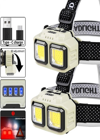 Налобный LED фонарь светодиодный аккумуляторный портативный фонарик PL-124 816S VTech (276975561)