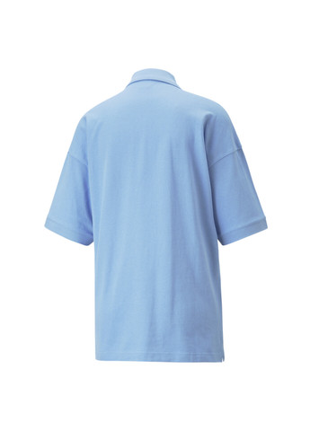 Синяя спортивная рубашка однотонная Puma