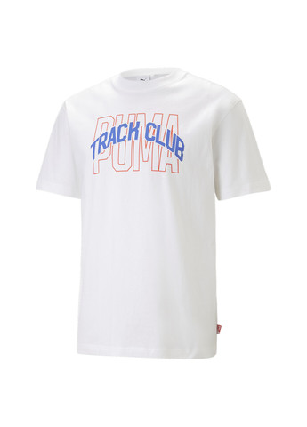 Біла футболка track meet graphic tee men Puma