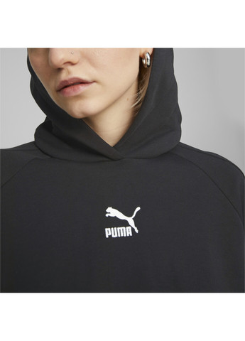 Толстовка T7 Hoodie Women Puma - крой однотонный черный спортивный хлопок, полиэстер - (276962865)