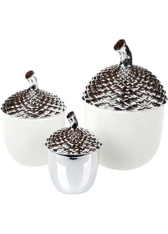 Банку керамічна "Сріблястий жолудь" Bona (276984727)