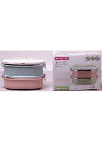 Ланч-бокс Food Box 2 емкости Kamille (276978877)