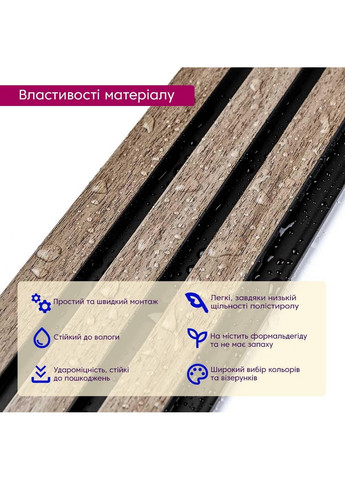 PS декоративная рейка Sticker Wall (276981114)