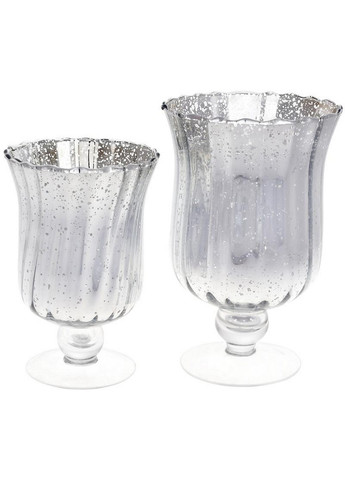 Свічник Aiken "Срібло Антик", скляний Bona (276984748)