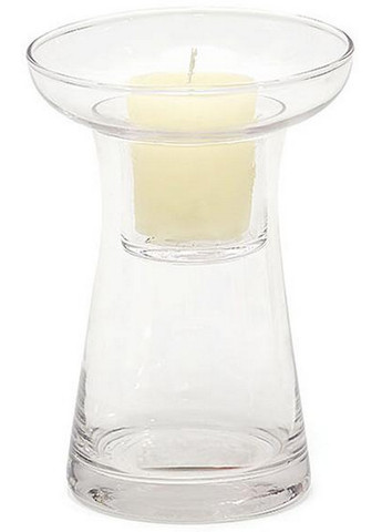 Свічник скляний зі знімною склянкою Bona (276980735)