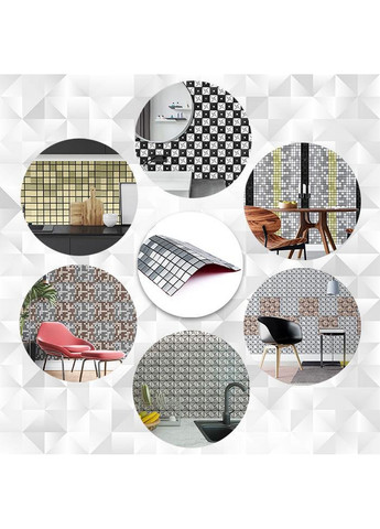 Алюмінієва плитка самоклеюча Sticker Wall (276980112)