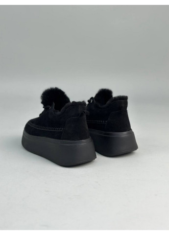 Чорні жіночі замшеві кеди 41 VZUTIK