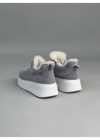 Сірі жіночі замшеві кеди 41 VZUTIK