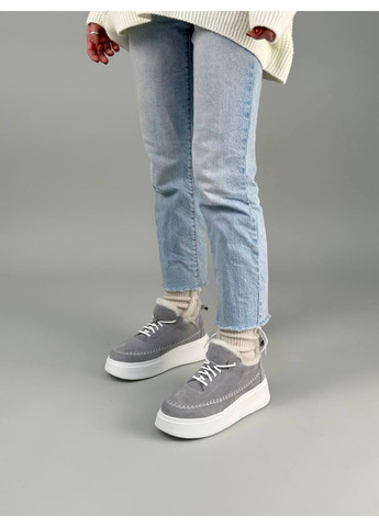 Сірі жіночі замшеві кеди 41 VZUTIK