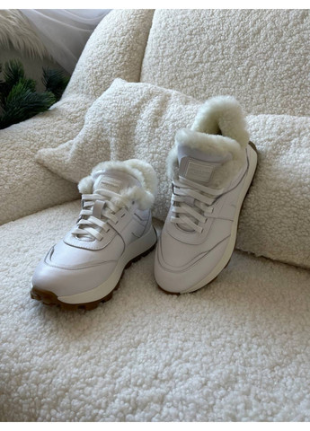 Женские кожаные кроссовки 36 VZUTIK белые зима (277152253)