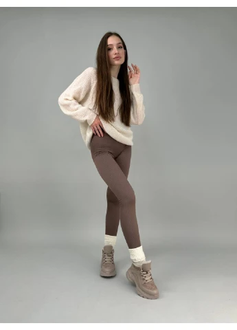 Женские кожаные кроссовки 37 VZUTIK бежевые зима (277152340)