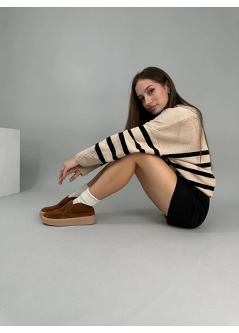 VZUTIK Женские замшевые лоферы 40 коричневый з натуральная замша, украина — демисезон (277153401)