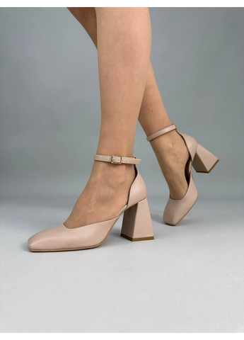 VZUTIK Женские кожаные туфли 39 бежевый з натуральная кожа, украина — демисезон (277153370)