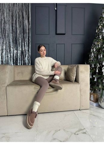 VZUTIK Женские замшевые лоферы 37 бежевый з натуральная замша, украина — зима (277152389)