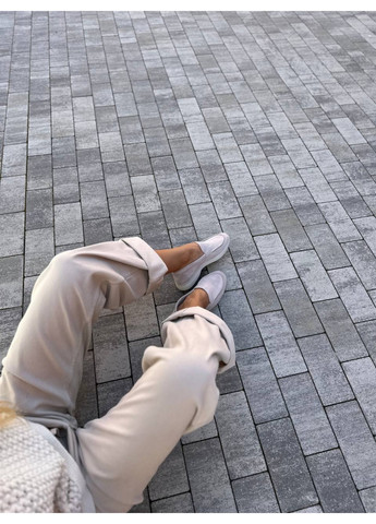 VZUTIK Жіночі замшеві лофери 37 бежевий з натуральна замша, україна — демісезон (277154176)