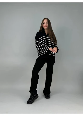 Черные женские замшевые кеды 40 VZUTIK