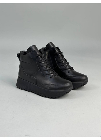 Жіночі шкіряні кросівки 37 VZUTIK чорні зими (277154674)