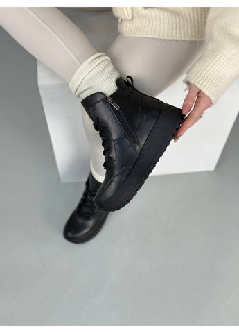 Жіночі шкіряні кросівки 37 VZUTIK чорні зими (277154674)