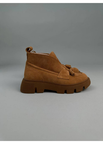 VZUTIK Женские замшевые лоферы 36 коричневый з натуральная замша, украина — демисезон (277154667)