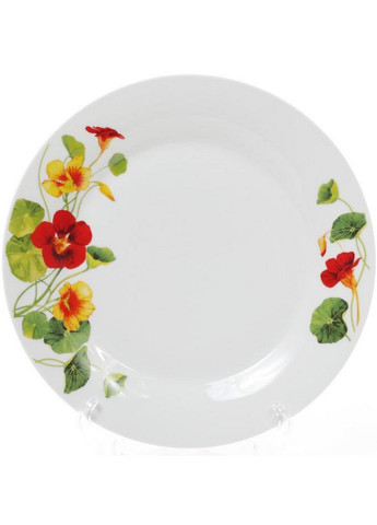Набор 6 фарфоровых обеденных тарелок "Настурция" Bona (276978773)