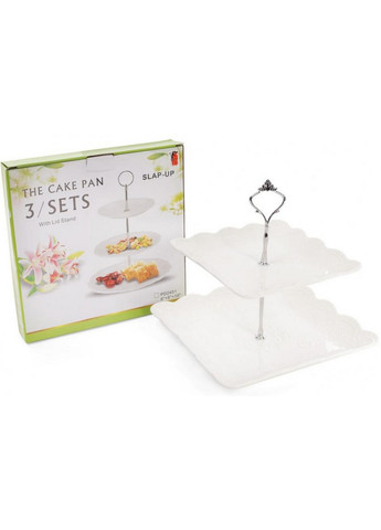 Страва фуршетна стійка "White City Мереживо" 2 яруси Bona (276985681)