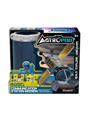 Ігровий набір Місія «Побудуй станцію зв'язку» Astropod конструктор з фігуркою Silverlit (276978891)