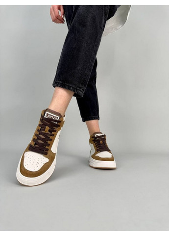 Молочные кожаные женские кеды VZUTIK