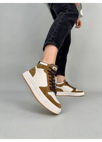 Молочные кожаные женские кеды VZUTIK