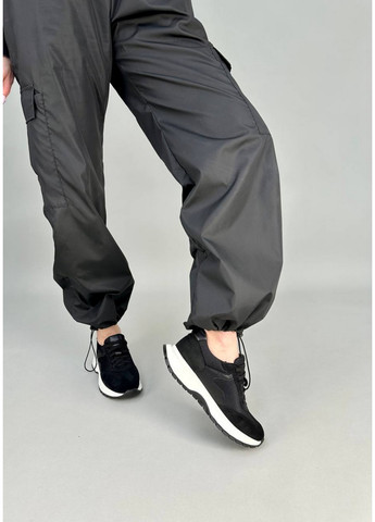 Замшевые женские кроссовки VZUTIK чёрные всесезоны (276983246)