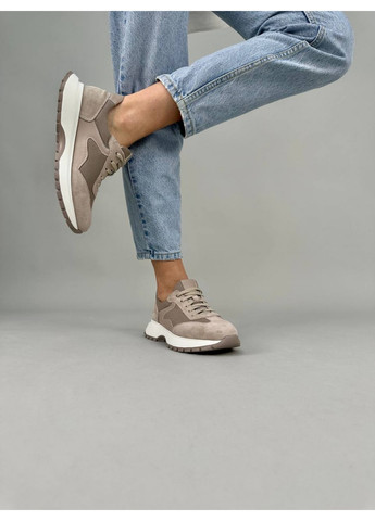 Замшевые женские кроссовки VZUTIK бежевые всесезоны (276982357)