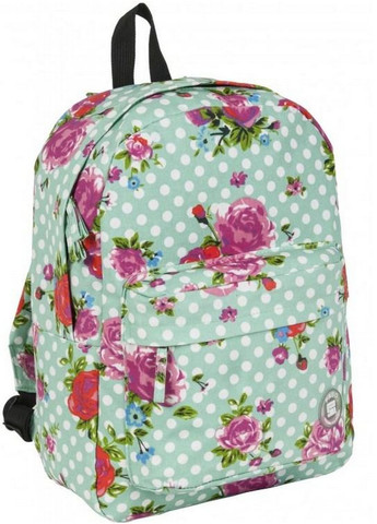 Легкий женский рюкзак в горошек с цветами 13L Paso (276979839)