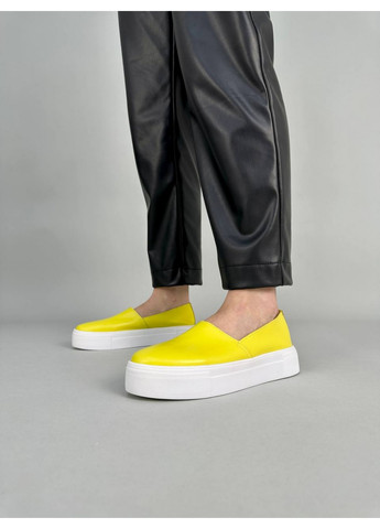 Лиловые кожаные женские слипоны VZUTIK однотонные