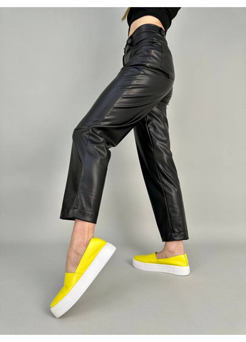 Лиловые кожаные женские слипоны VZUTIK однотонные