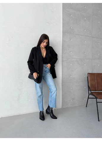 Осенние кожаные женские казаки на каблуке VZUTIK