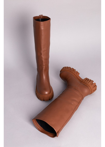 Шкіряні жіночі чоботи-труби VZUTIK (276980446)