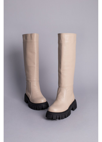 Шкіряні жіночі чоботи-труби VZUTIK (276980401)