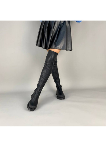 Осенние сапоги-чулки женские стрейч кожа VZUTIK