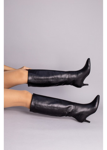 Шкіряні жіночі чоботи-труби VZUTIK (276981405)