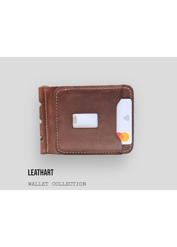 Шкіряний чоловічий затискач для грошей LeathART (276978034)