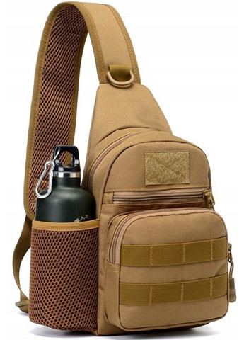 Тактическая, армейская мужская сумка-слинг Survival койот Edibazzar (276985893)