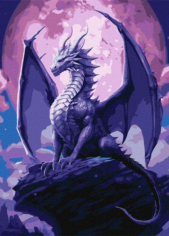 Картина по номерам Величественный дракон ©art_selena_ua 40x50 KHO5118 Идейка Ідейка (276971522)