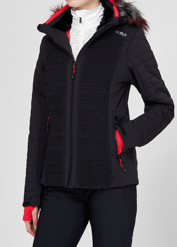 Черная лыжная куртка Woman Jacket Zip Hood 30W0666 CMP (276976579)