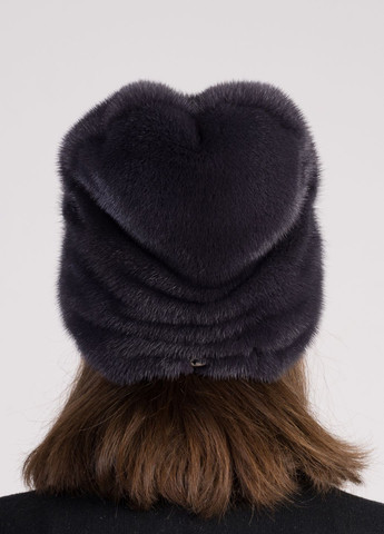 Жіноча норкова висока шапка кубанка Меховой Стиль рукавичка (277160872)