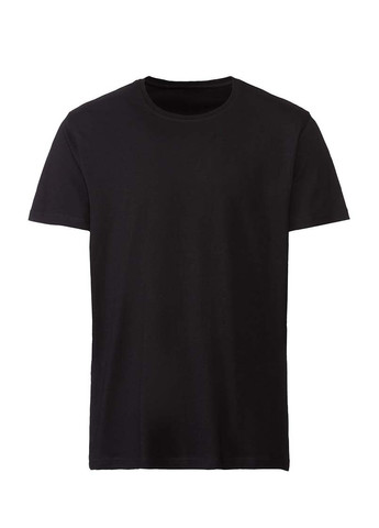 Черная футболка базовая с коротким рукавом Livergy
